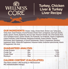 Load image into Gallery viewer, Wellness CORE Grain Free Natural Turkey, Chicken and Turkey Liver Recipe Wet Canned Dog Food