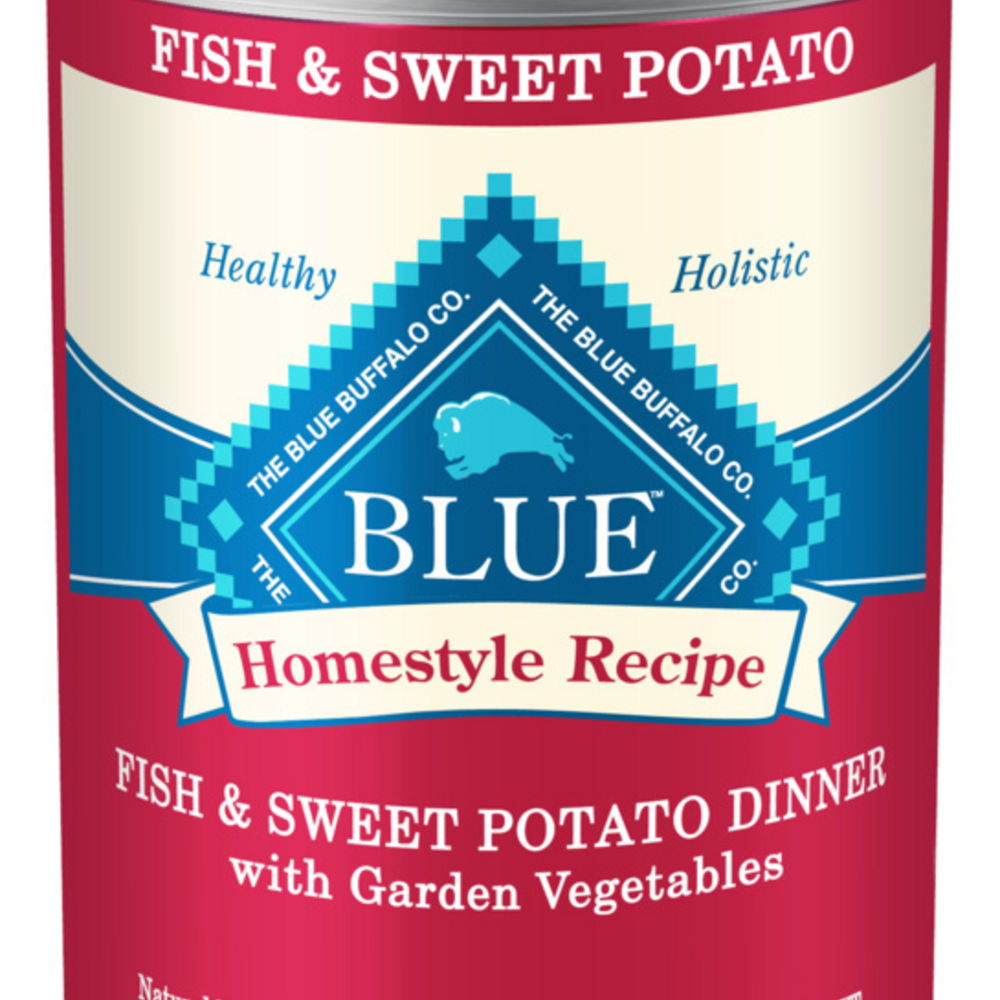 Blue Buffalo Homestyle Recipe Adult Fish & Sweet Potato Dinner with Garden Vegetables Canned Dog Food