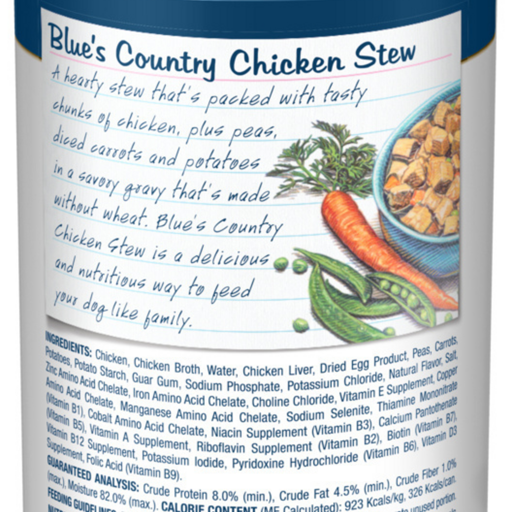 
                  
                    Blue Buffalo Blue's Stew Country Chicken Stew Canned Dog Food
                  
                