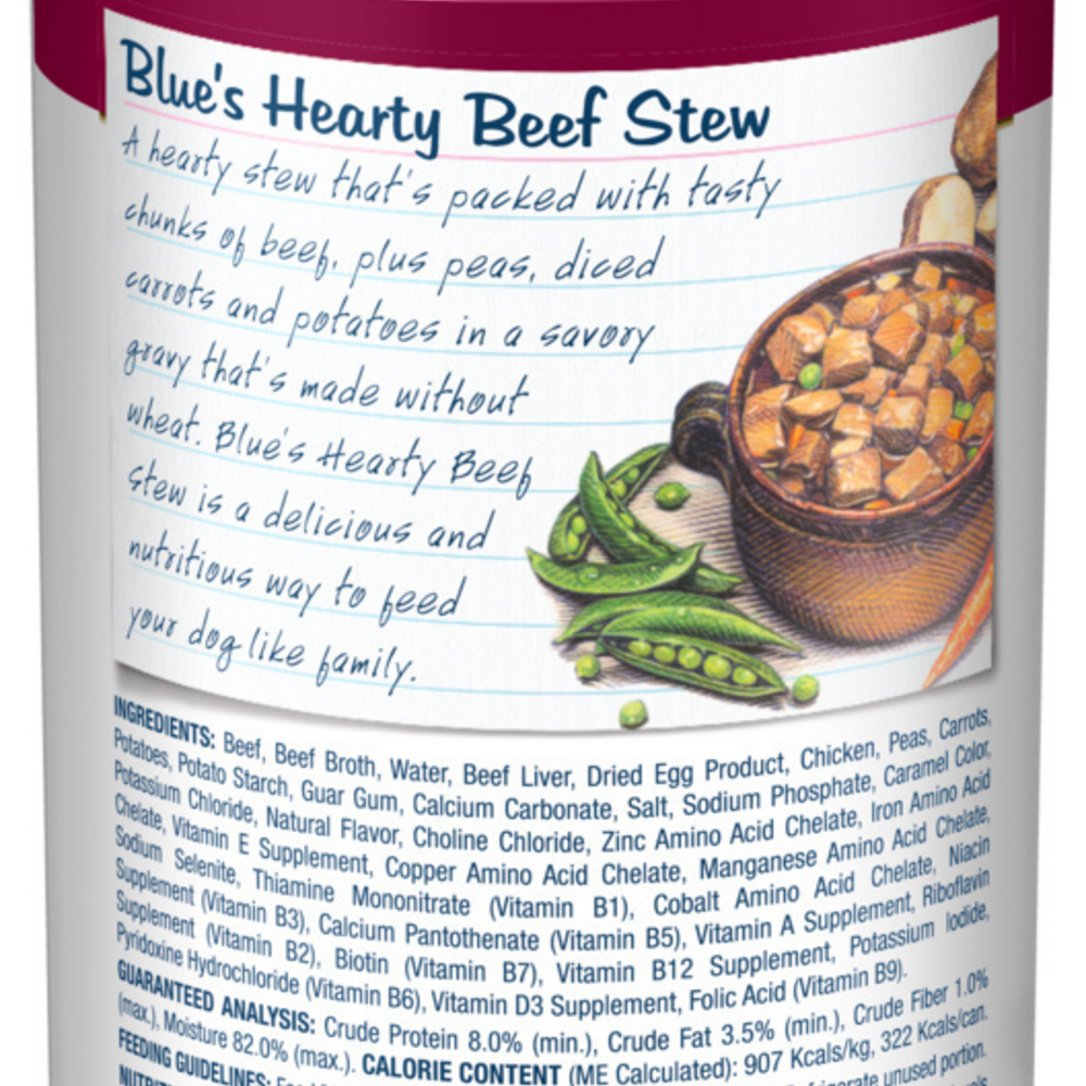 Blue Buffalo Blue's Stew Hearty Beef Stew Canned Dog Food