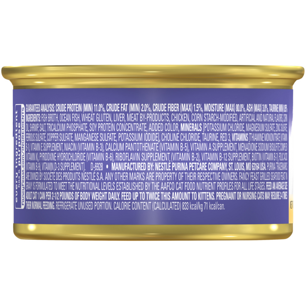 Purina Fancy Feast Grilled Seafood Feast in Gravy Wet Cat Food