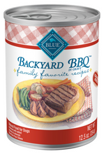 Load image into Gallery viewer, Blue Buffalo Family Favorite Recipes Backyard BBQ Canned Dog Food