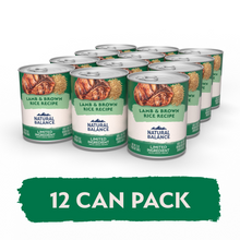 Load image into Gallery viewer, Natural Balance Limited Ingredient Lamb &amp; Brown Rice Recipe Wet Canned Dog Food