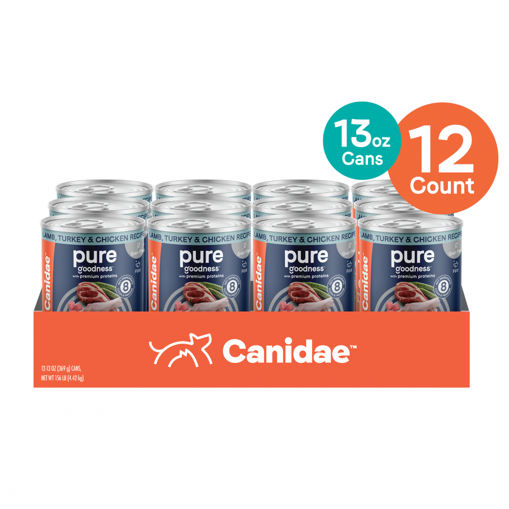 
                  
                    Canidae Pure Wet Dog Food, Lamb, Turkey & Chicken Recipe
                  
                