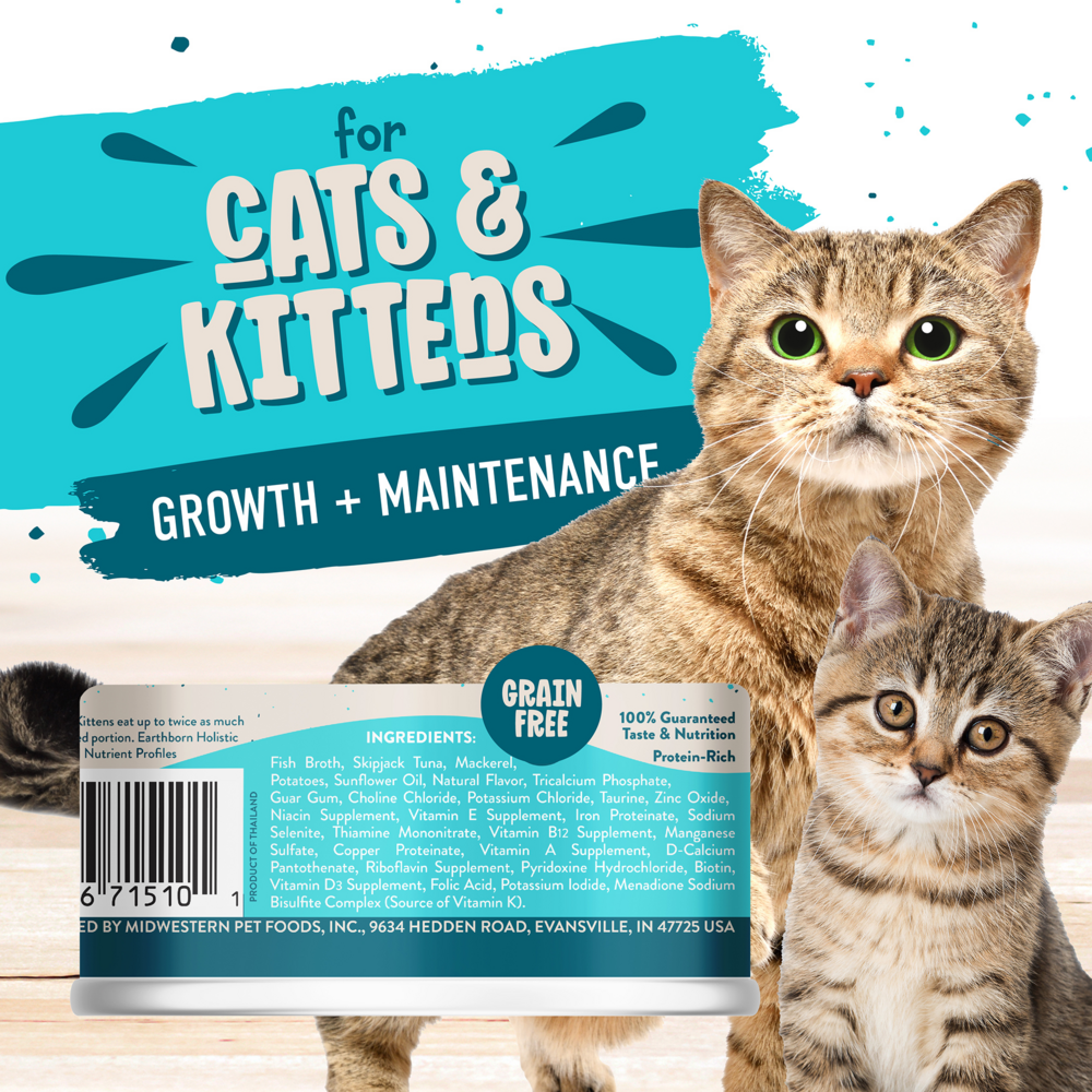 Earthborn Holistic Monterey Medley Grain Free Canned Cat Food