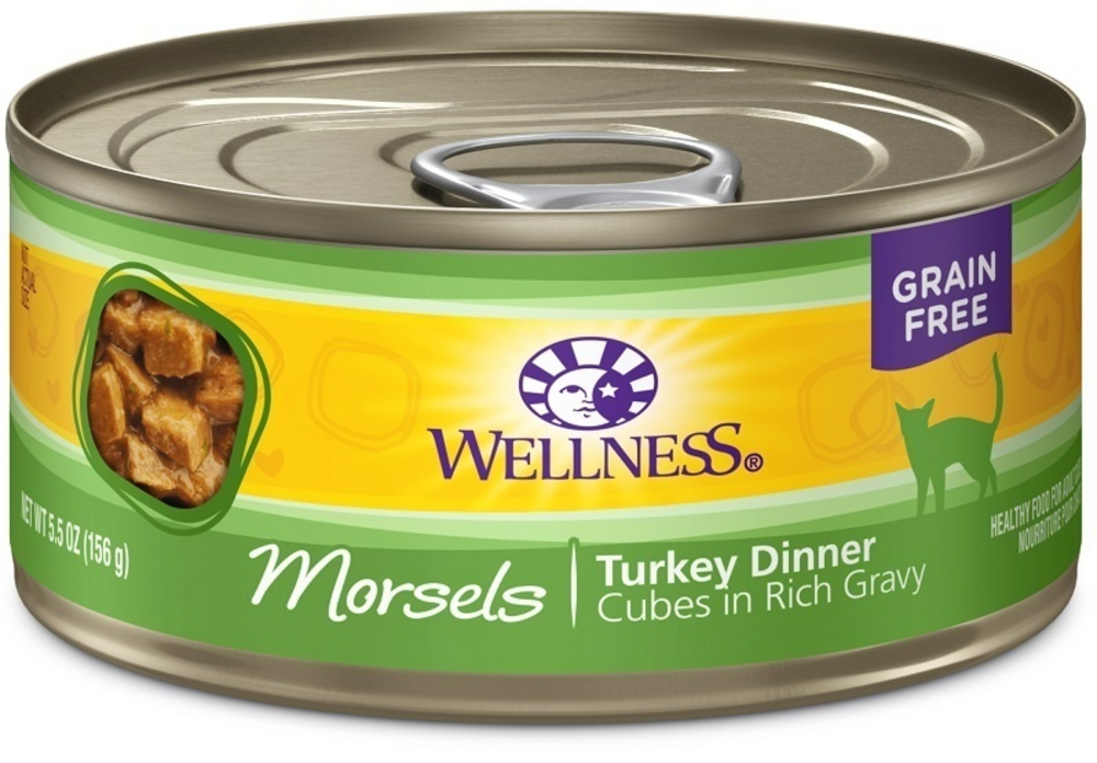 
                  
                    Wellness Grain Free Natural Turkey Morsels Dinner Canned Cat Food
                  
                