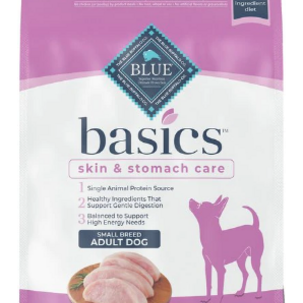 
                  
                    Blue Buffalo Basics Small Breed Adult Skin & Stomach Care Turkey & Potato Recipe Dry Dog Food
                  
                