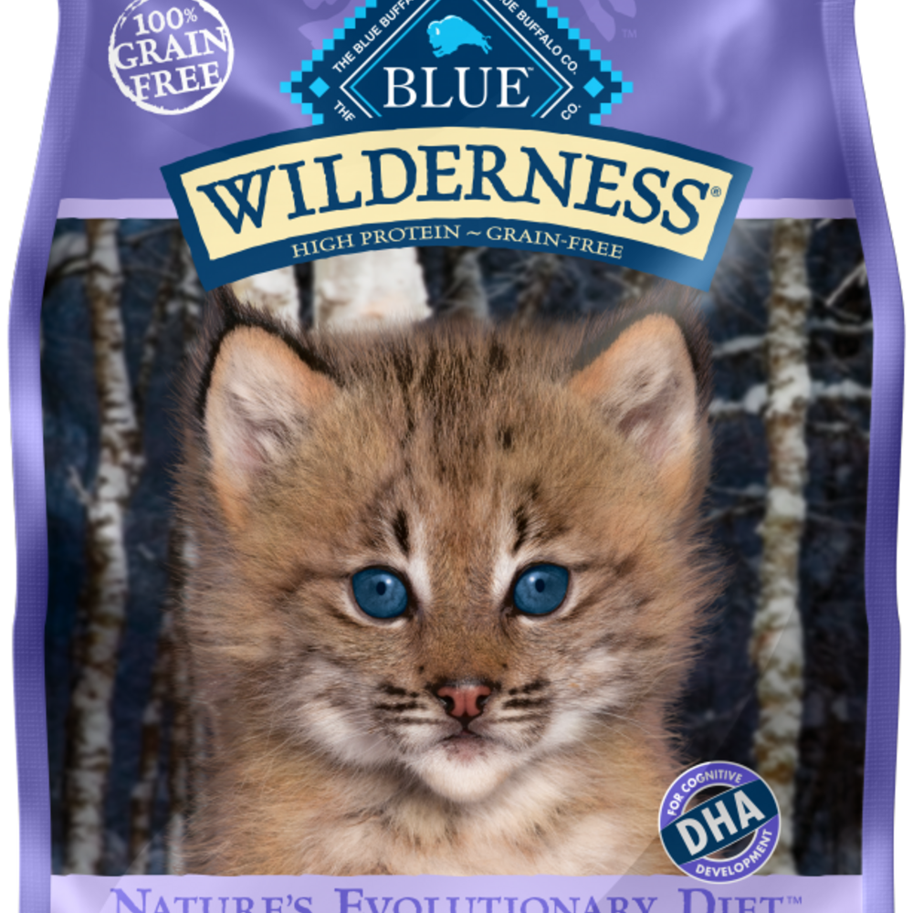 Blue Buffalo Wilderness Kitten High-Protein Grain-Free Chicken Recipe Dry Cat Food