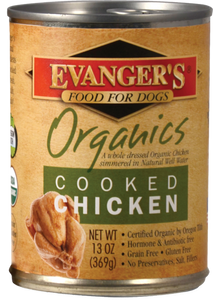 Evangers 100% Organic Cooked Chicken Canned Dog Food