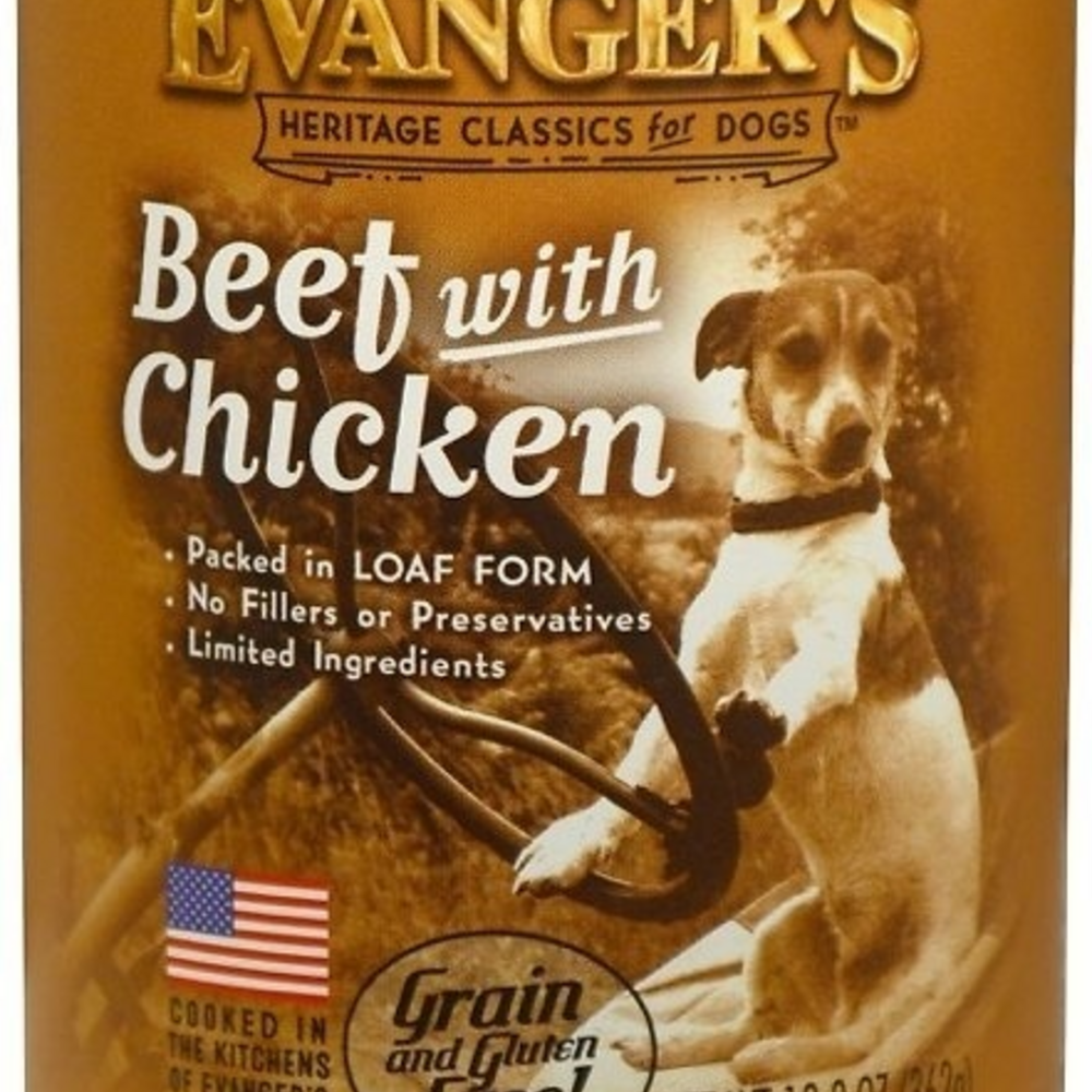 Evanger's Beef with Chicken Canned Dog Food