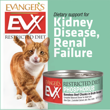 Load image into Gallery viewer, Evangers EVX Restricted Diet Low Phosphorus Boneless Beef for Cats