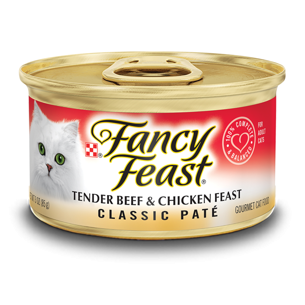 Fancy Feast Classic Tender Beef and Chicken Feast Canned Cat Food