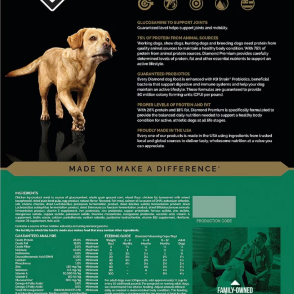 
                  
                    Diamond Premium Adult Dry Dog Food
                  
                