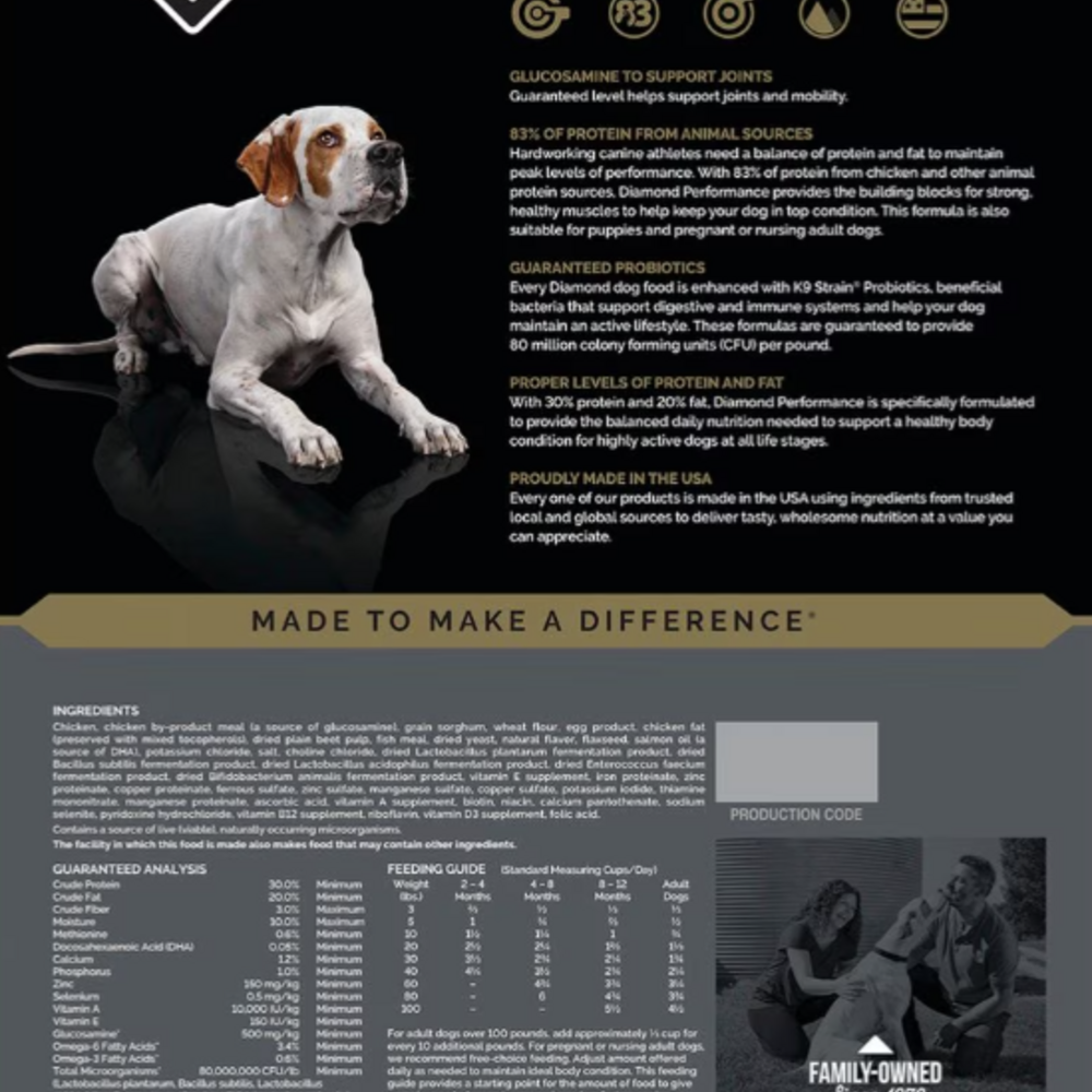 
                  
                    Diamond Performance Dry Dog Food
                  
                