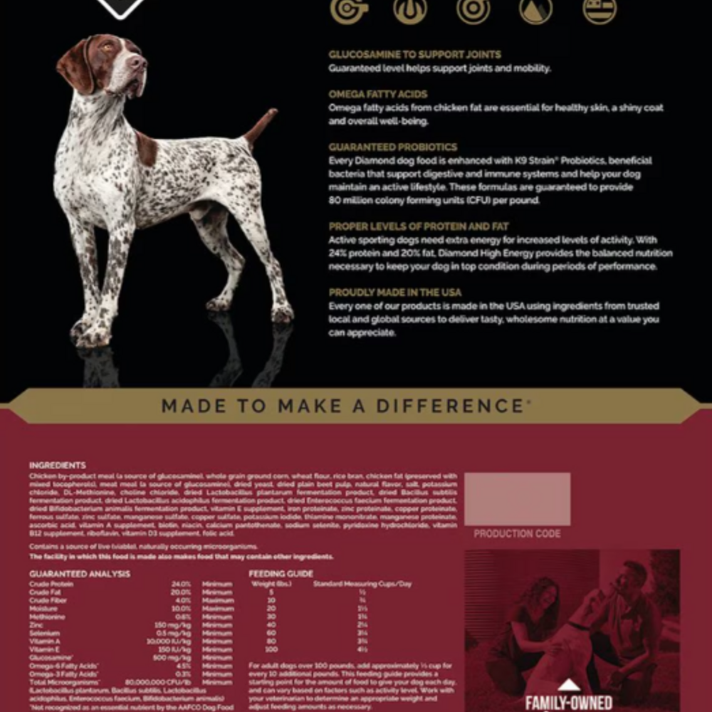 
                  
                    Diamond High Energy Dry Dog Food
                  
                