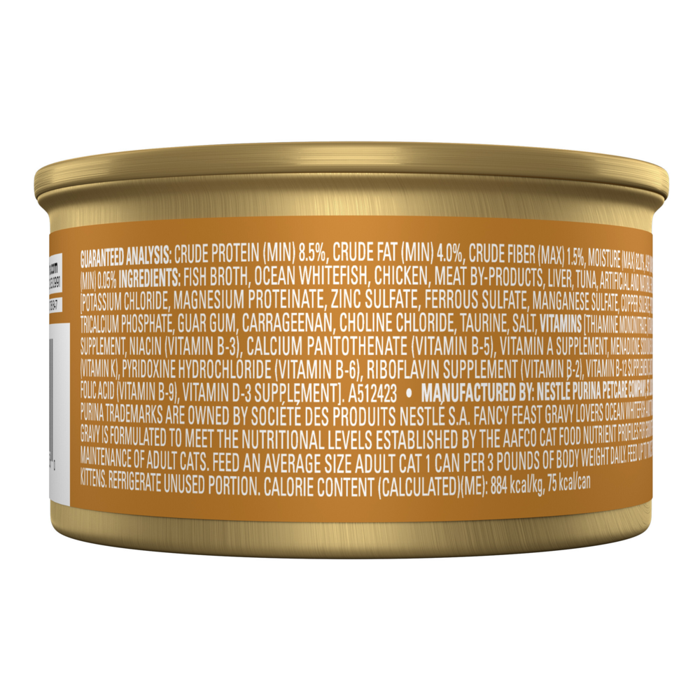 Fancy Feast Gravy Lover Whitefish Wet Cat Food