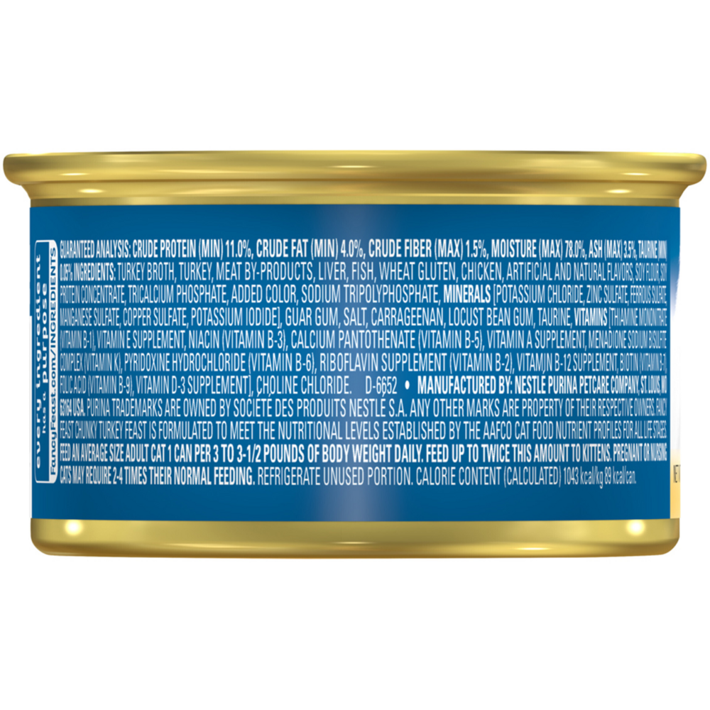 
                  
                    Fancy Feast Chunky Turkey Canned Cat Food
                  
                