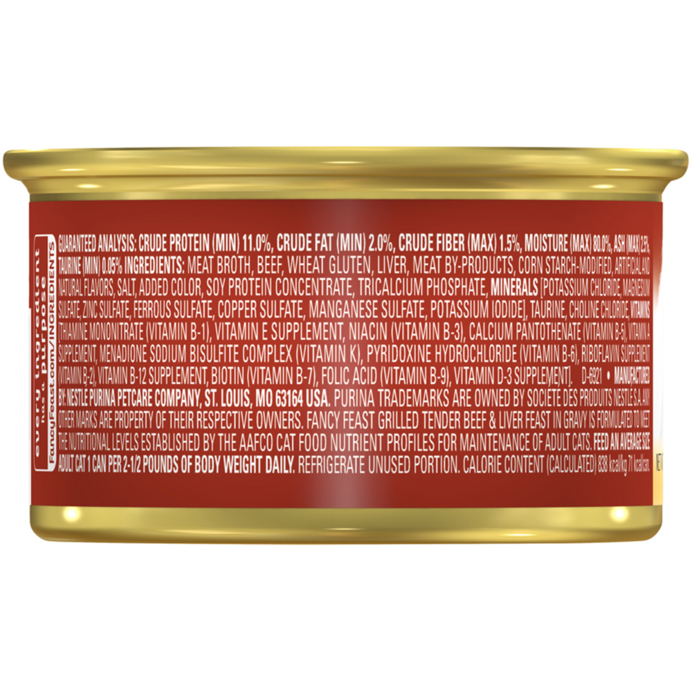 Purina Fancy Feast Grilled Beef Liver Wet Cat Food