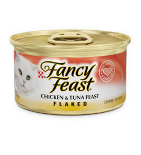 Fancy Feast Flaked Chicken and Tuna Canned Cat Food