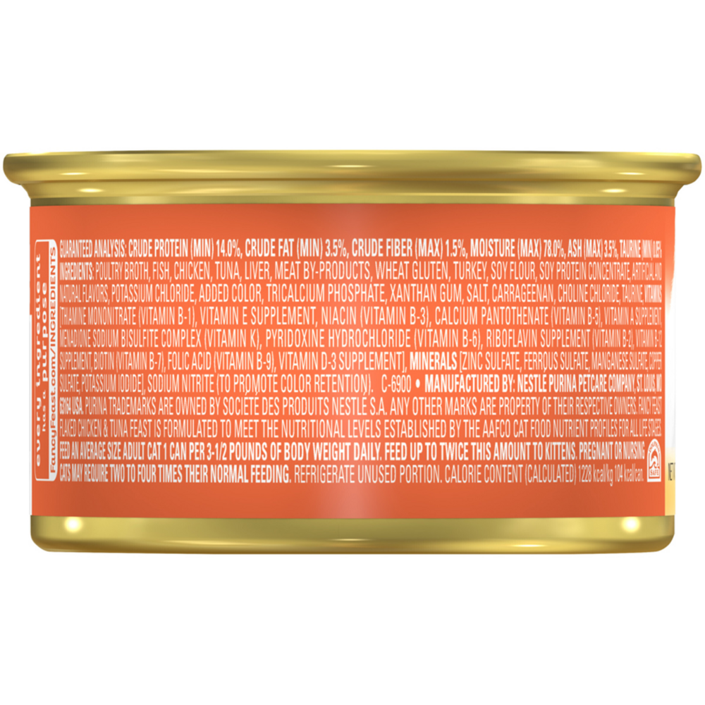 Fancy Feast Flaked Chicken and Tuna Wet Cat Food