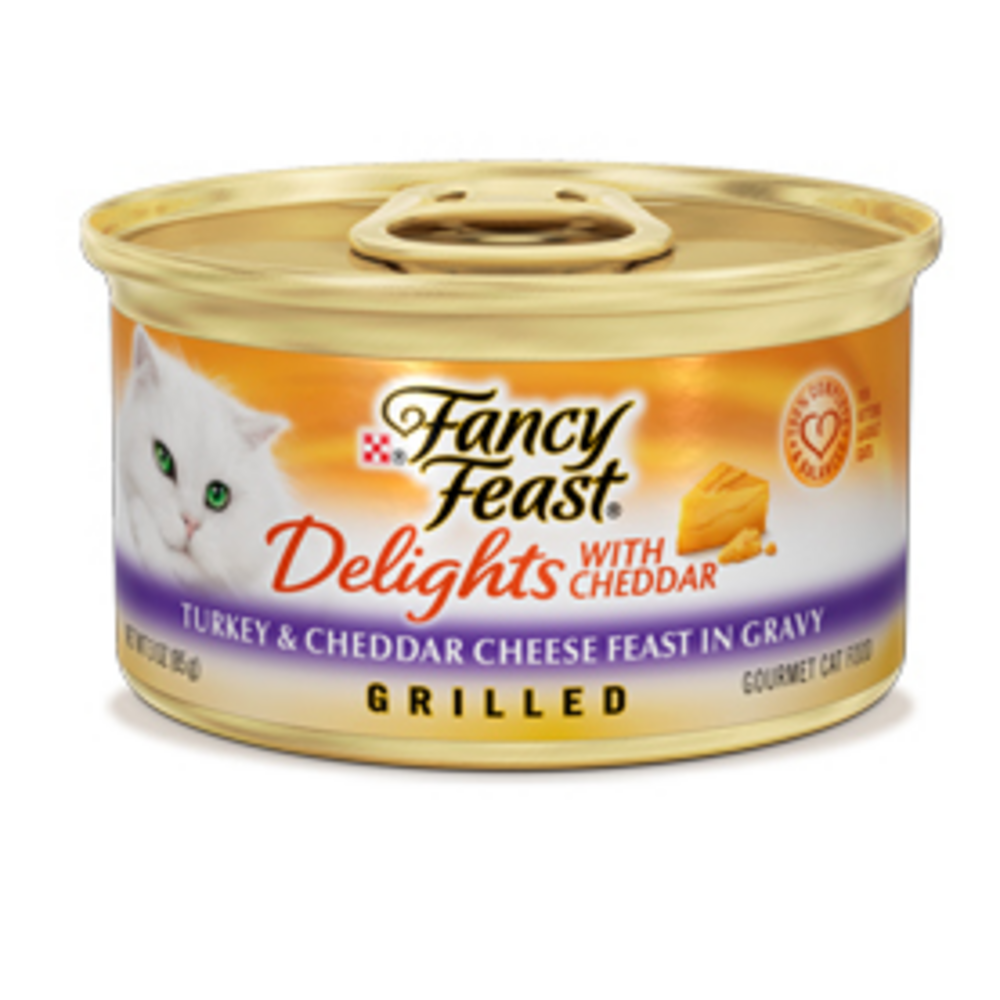 Fancy Feast Delights Grilled Turkey and Cheese Canned Cat Food