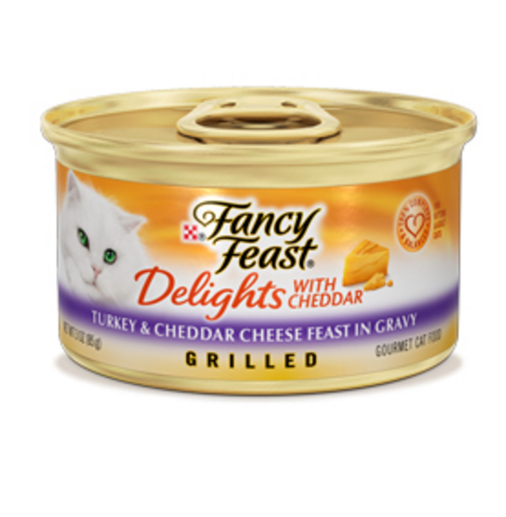 Purina Fancy Feast Delights Turkey and Cheddar Wet Cat Food