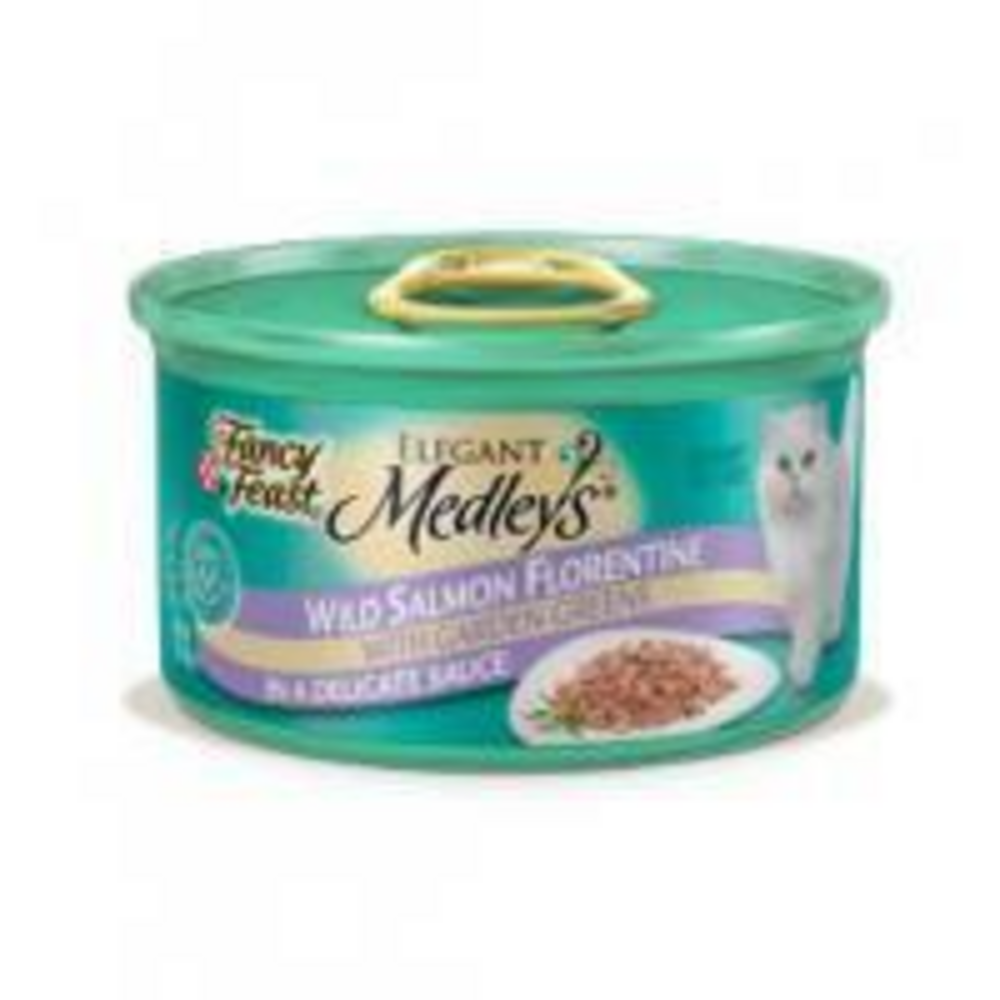 Fancy Feast Medleys Wild Salmon Florentine Wet Cat Food