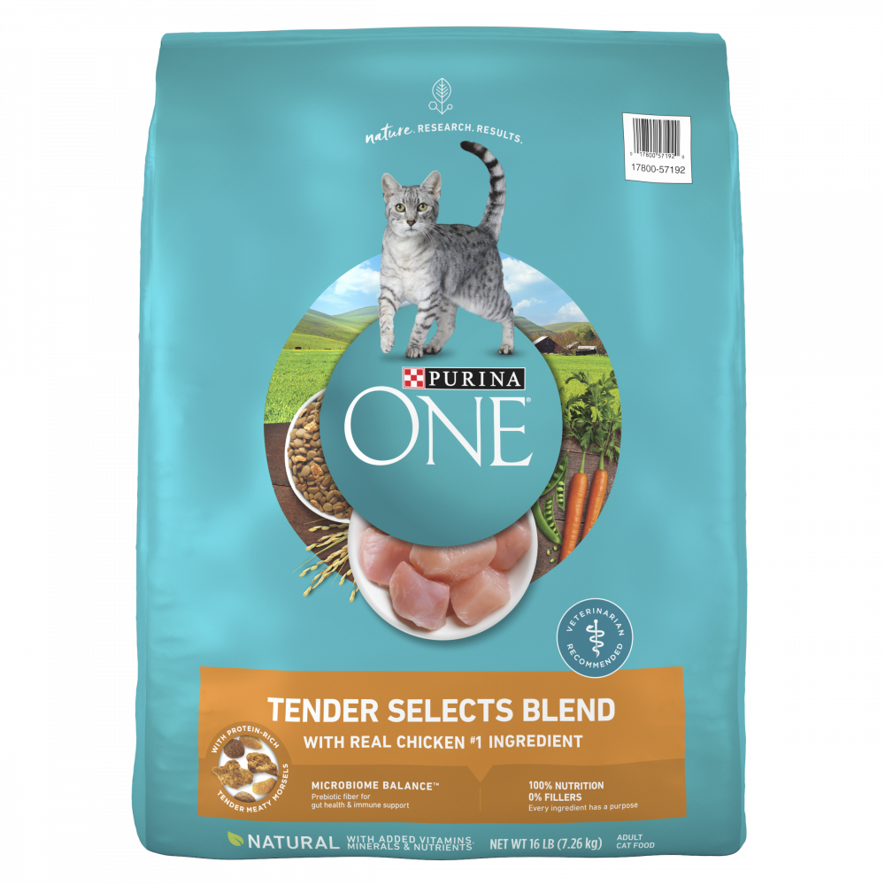 Purina One Tender Selects Blend Real Chicken Dry Cat Food