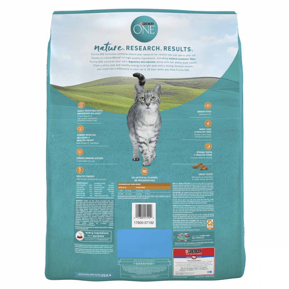 Purina One Tender Selects Blend Real Chicken Dry Cat Food