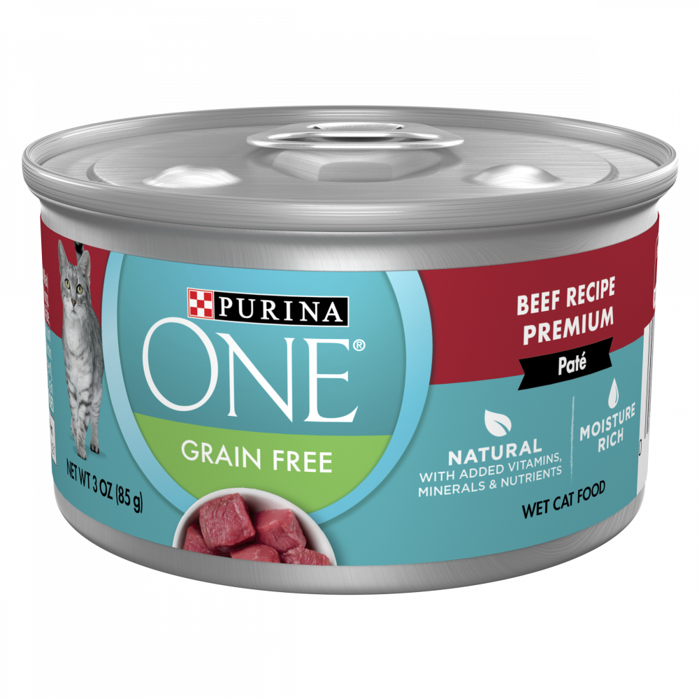 One Grain Free Premium Pate Beef Wet Cat Food