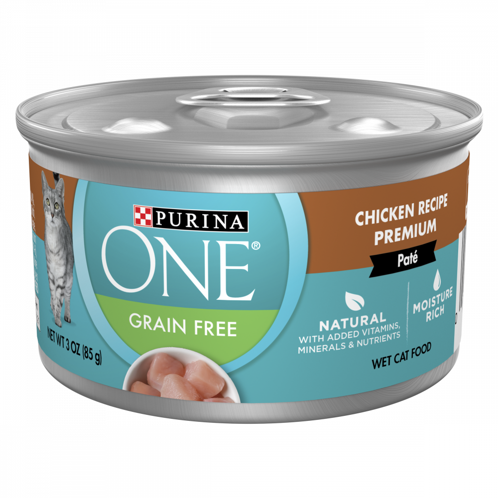 Purina ONE Grain Free Pate Chicken Canned Cat Food