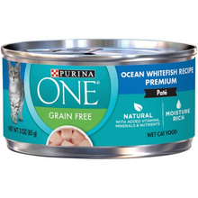 Load image into Gallery viewer, Purina ONE Grain Free Premium Pate Whitefish Canned Cat Food