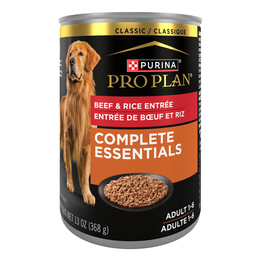 Purina Pro Plan Complete Essentials Adult Beef & Rice Entree Canned Dog Food