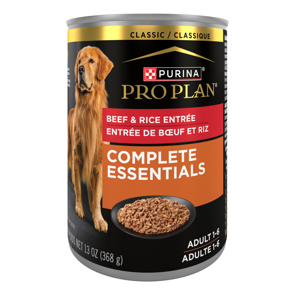 Purina Pro Plan Complete Essentials Beef and Rice Wet Dog Food