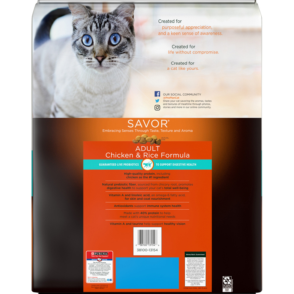 
                  
                    Purina Pro Plan Savor Chicken & Rice Formula Dry Cat Food
                  
                