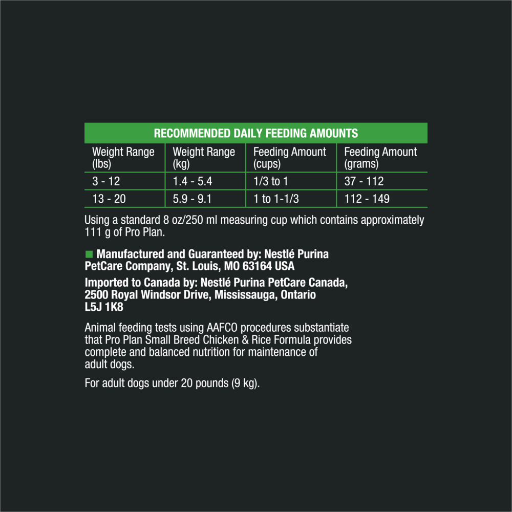 
                  
                    Purina Pro Plan Adult Small Breed Formula Dry Dog Food
                  
                