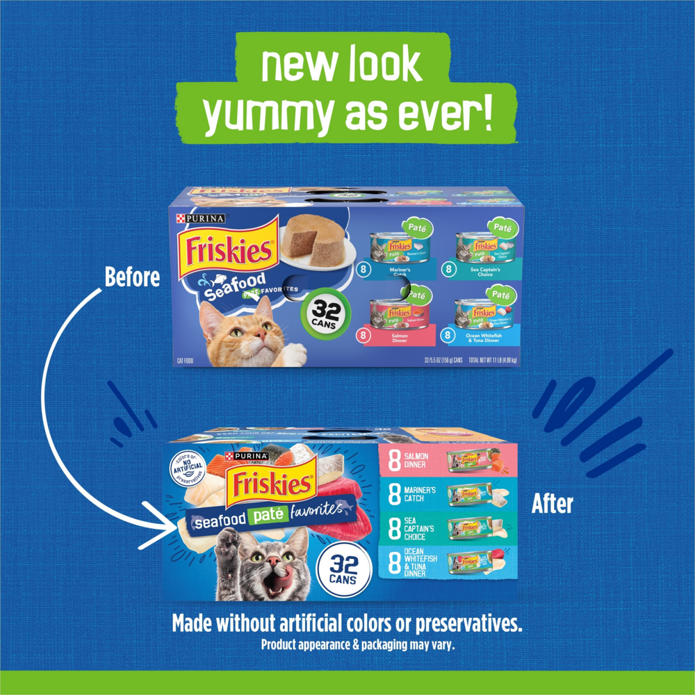 Purina Friskies Seafood Favorites Variety Pack Wet Cat Food