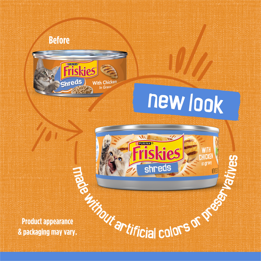 
                  
                    Friskies Savory Shreds with Chicken in Gravy Canned Cat Food
                  
                