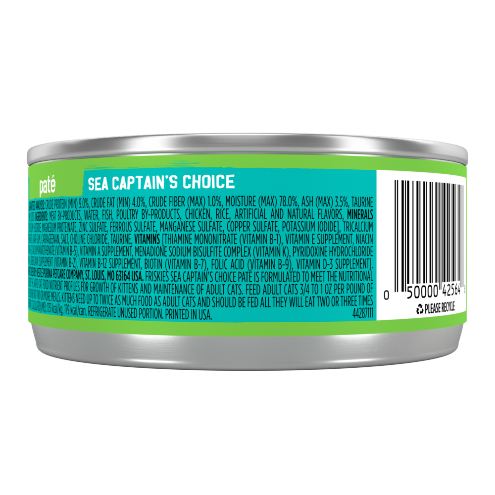 Purina Friskies Pate Sea Captains Choice Wet Cat Food