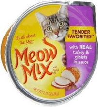 Load image into Gallery viewer, Meow Mix Tender Favorites Real Turkey and Giblets Canned Cat Food