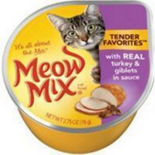 Load image into Gallery viewer, Meow Mix Tender Favorites Real Turkey and Giblets Canned Cat Food