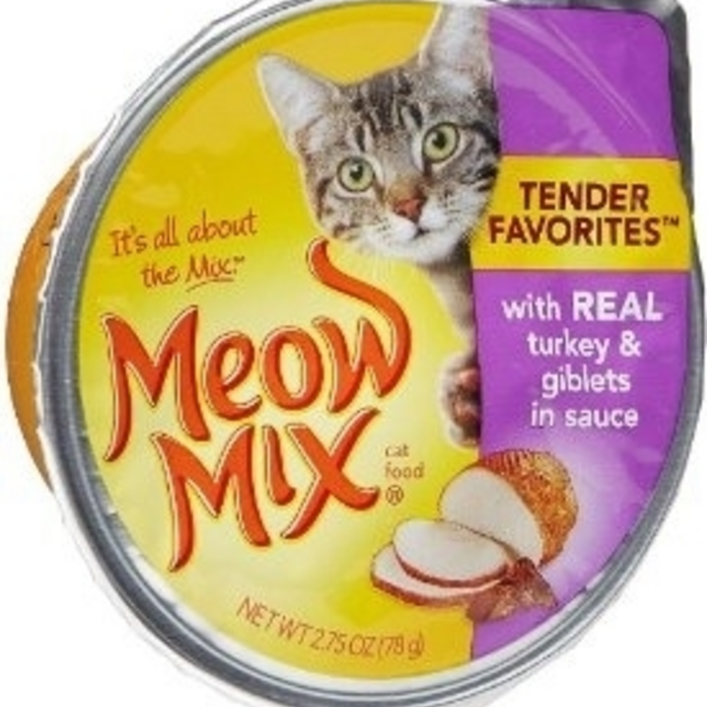 Meow Mix Tender Favorites Real Turkey and Giblets Canned Cat Food