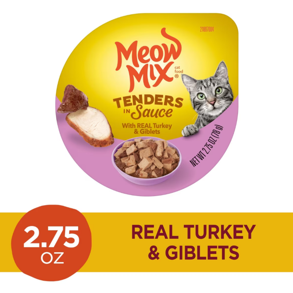 Meow Mix Tender Favorites Real Turkey and Giblets Canned Cat Food
