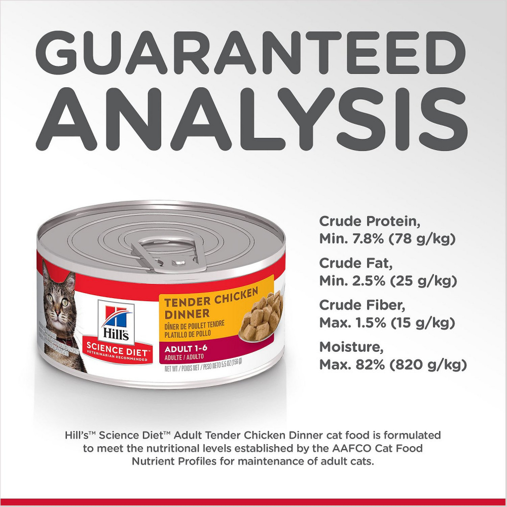 
                  
                    Hill's Science Diet Adult Tender Chicken Dinner Canned Cat Food
                  
                