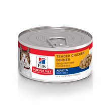 Load image into Gallery viewer, Hill&#39;s Science Diet Senior 7+ Tender Chicken Canned Cat Food