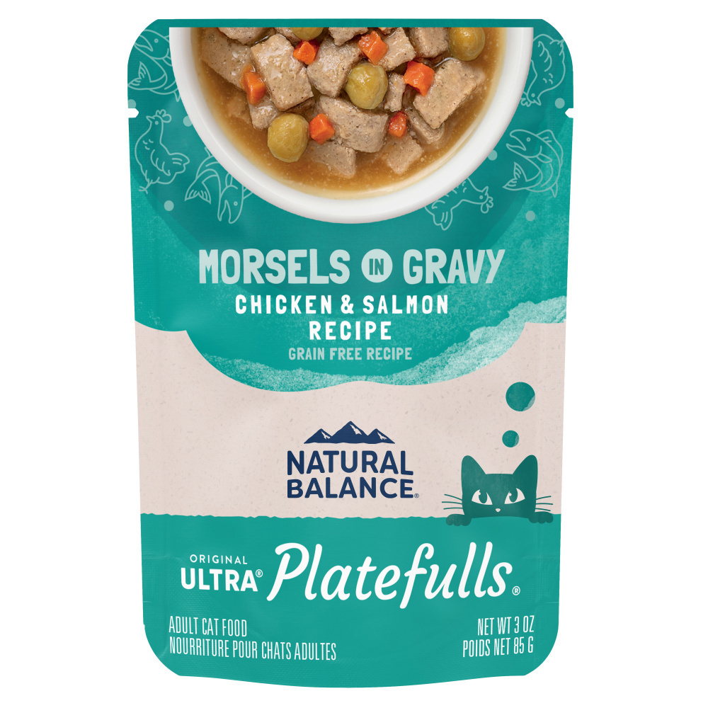 
                  
                    Natural Balance Original Ultra Platefulls Chicken & Salmon Recipe Morsels in Gravy Wet Cat Food Pouches
                  
                