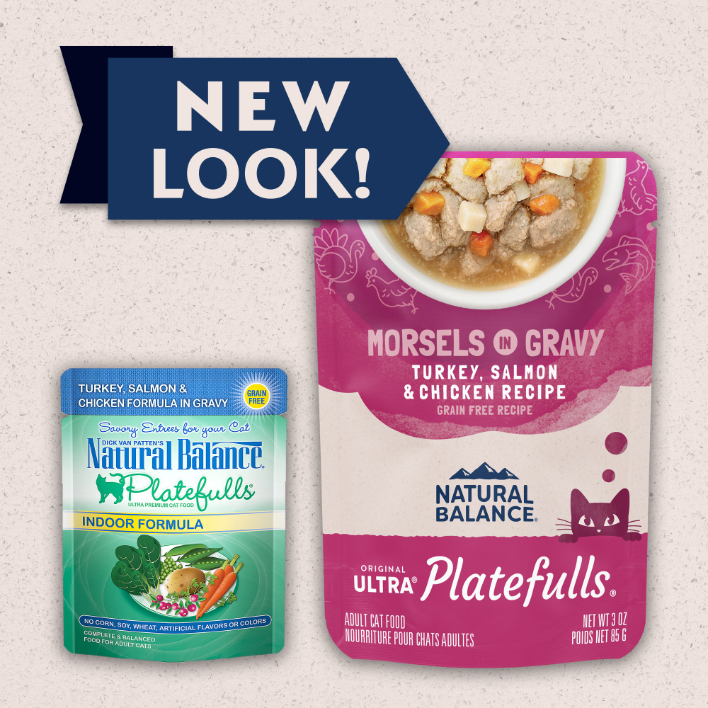 
                  
                    Natural Balance Original Ultra Platefulls Turkey, Salmon & Chicken Recipe Morsels in Gravy Wet Cat Food Pouches
                  
                