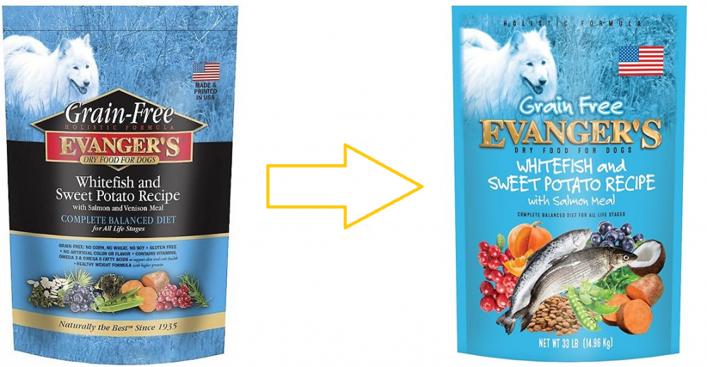 Evanger's Grain Free Whitefish, Sweet Potato and Salmon Dry Dog Food