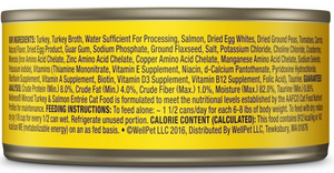 Wellness Grain Free Natural Minced Turkey and Salmon Entree Wet Canned Cat Food