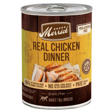 Load image into Gallery viewer, Merrick Grain Free 96% Real Chicken Canned Dog Food